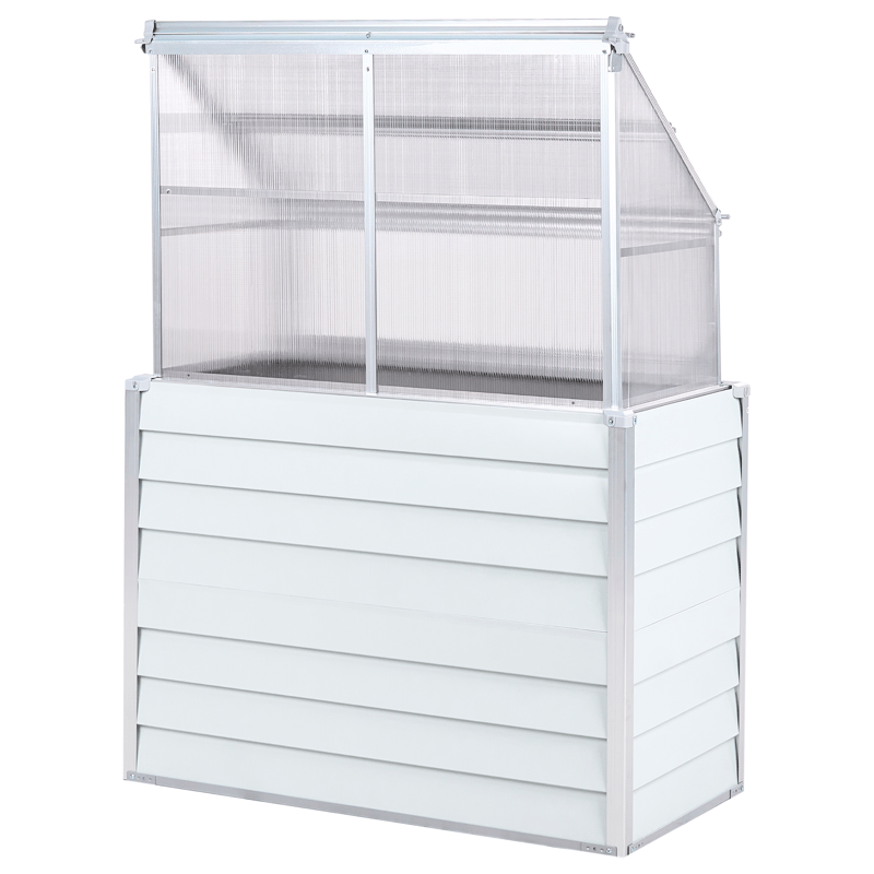 Kasvihuone parvekkeelle Novoli 62 cm - Valkoinen - Piha & ulkoaltaat - Viljely & puutarhanhoito - Kasvatus - Kukkaruukku & Istutusastia - Istutuslaatikko