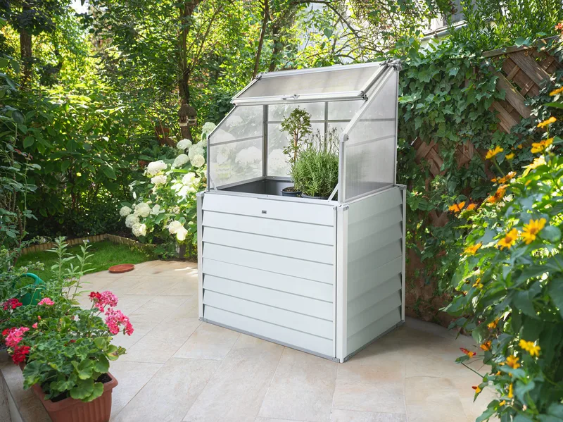 Kasvihuone parvekkeelle Novoli 62 cm - Valkoinen - Piha & ulkoaltaat - Viljely & puutarhanhoito - Kasvatus - Kukkaruukku & Istutusastia - Istutuslaatikko