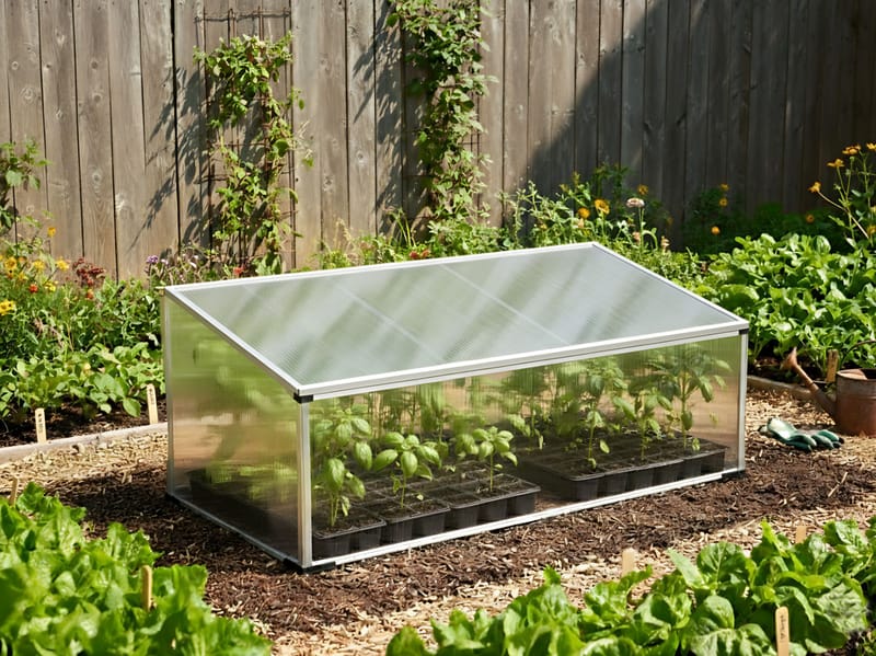Kasvihuone puutarhaan Carfizzi Hopea 60 - Hopea/Läpinäkyvä - Piha & ulkoaltaat - Viljely & puutarhanhoito - Kasvatus - Kukkaruukku & Istutusastia - Istutuslaatikko