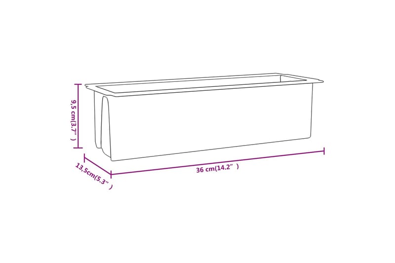 Kukkalaatikot eurolavoille 12 kpl harmaa 36x13,5x9,5 cm PP - Harmaa - Piha & ulkoaltaat - Viljely & puutarhanhoito - Kasvatus - Kukkaruukku & Istutusastia - Kukkalaatikko