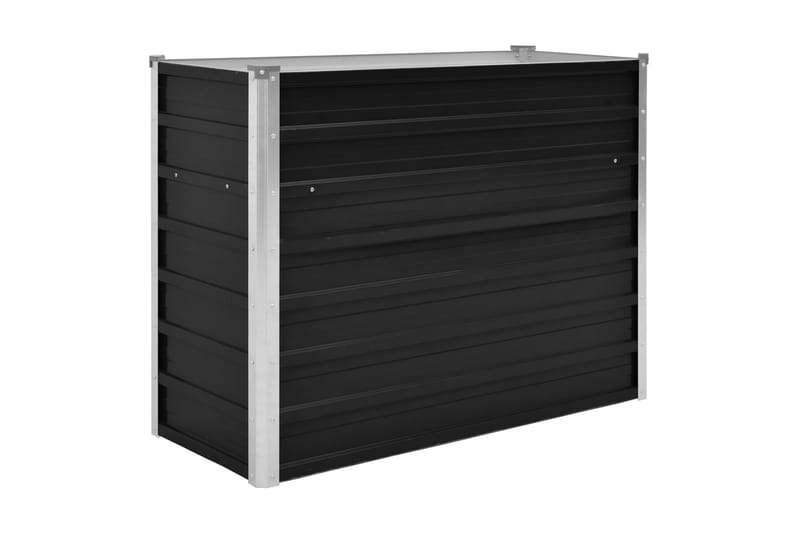 Korotettu kukkalaatikko antrasiitti 100x40x77 cm galv. teräs - Antrasiitti - Piha & ulkoaltaat - Viljely & puutarhanhoito - Kasvatus - Kukkaruukku & Istutusastia - Kukkalaatikko