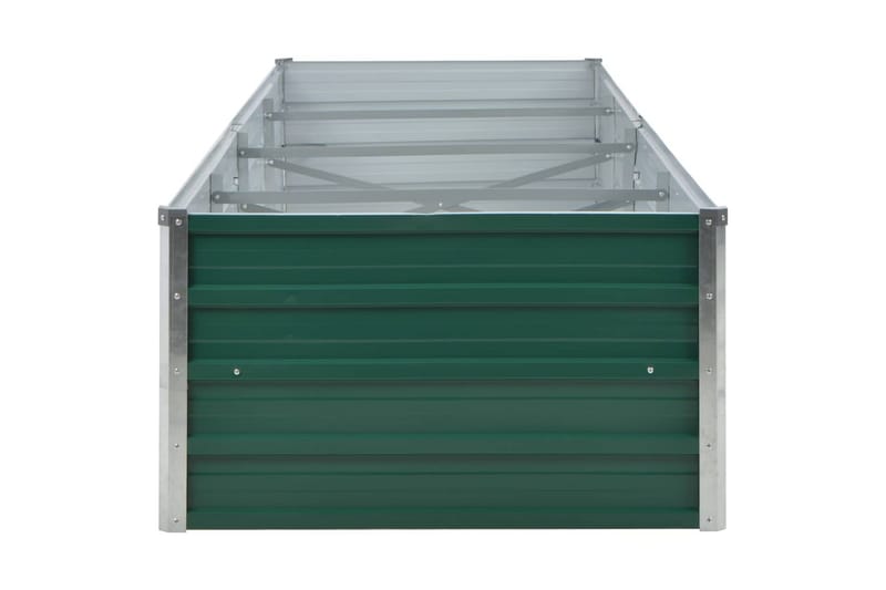 Korotettu kukkalaatikko galvanoitu teräs 320x80x45 cm vihreä - Vihreä - Piha & ulkoaltaat - Viljely & puutarhanhoito - Kasvatus - Kukkaruukku & Istutusastia - Kukkalaatikko