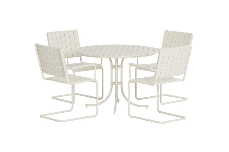 Kullaberg Ruokailuryhmä Ulkokäyttöön, Valkoinen