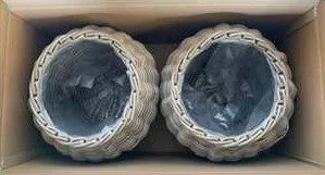 LEMMER Istutuskori Pyöreä 2-pack - Harmaa - Piha & ulkoaltaat - Viljely & puutarhanhoito - Kasvatus - Kukkaruukku & Istutusastia - Kukkalaatikko