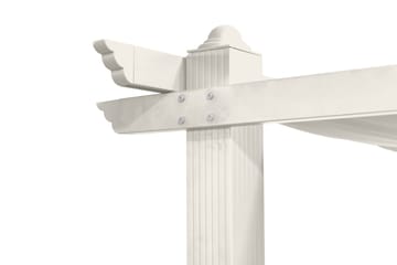 Porto suuri pergola 4x3 m alumiinia, katto - Valkoinen - Piha & ulkoaltaat - Grillaus - Grillitarvikkeet - Grilliteltta
