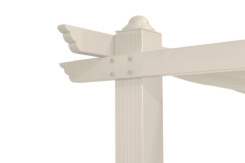 Porto suuri pergola 4x3 m alumiinia, katto - Beige - Piha & ulkoaltaat - Grillaus - Grillitarvikkeet - Grilliteltta