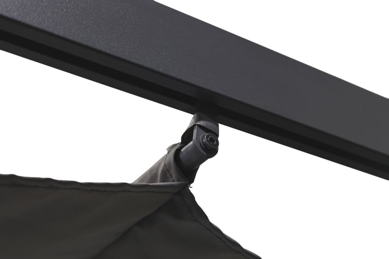 Porto suuri pergola 4x3 m alumiinia, katto - Tummanharmaa - Piha & ulkoaltaat - Grillaus - Grillitarvikkeet - Grilliteltta