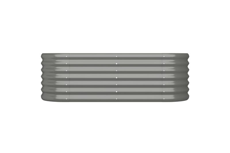 Puutarhakukkalaatikko jauhemaalattu teräs 114x40x36 cm harma - Harmaa - Piha & ulkoaltaat - Viljely & puutarhanhoito - Kasvatus - Kukkaruukku & Istutusastia - Kukkalaatikko