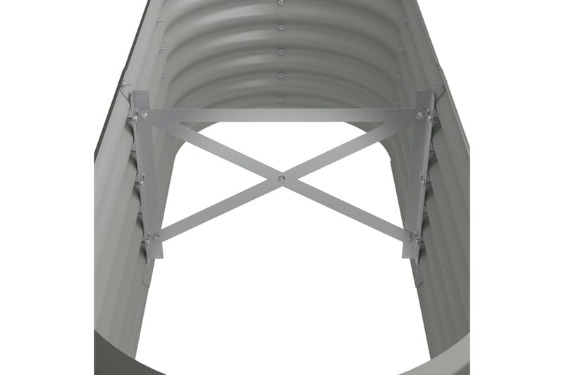 Puutarhakukkalaatikko jauhemaalattu teräs 114x40x36 cm harma - Harmaa - Piha & ulkoaltaat - Viljely & puutarhanhoito - Kasvatus - Kukkaruukku & Istutusastia - Kukkalaatikko