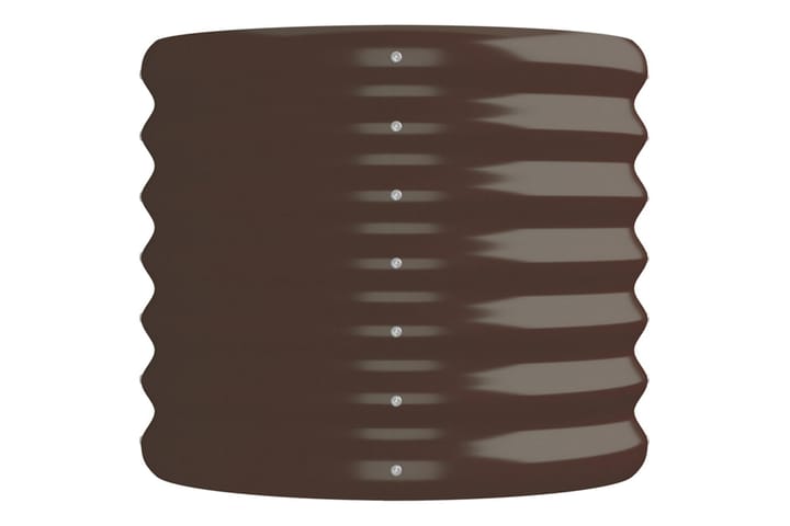 Puutarhakukkalaatikko jauhemaalattu teräs 152x40x36 cm ruske - Ruskea - Ruukut ulkokäyttöön - Kukkalaatikko