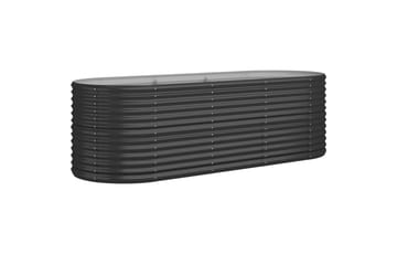 Puutarhakukkalaatikko jauhemaalattu teräs 224x80x68 cm antra - Antrasiitti - Piha & ulkoaltaat - Viljely & puutarhanhoito - Kasvatus - Kukkaruukku & Istutusastia - Kukkalaatikko