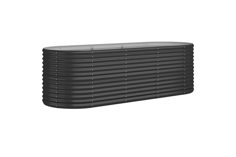 Puutarhakukkalaatikko jauhemaalattu teräs 224x80x68 cm antra - Antrasiitti - Piha & ulkoaltaat - Viljely & puutarhanhoito - Kasvatus - Kukkaruukku & Istutusastia - Kukkalaatikko
