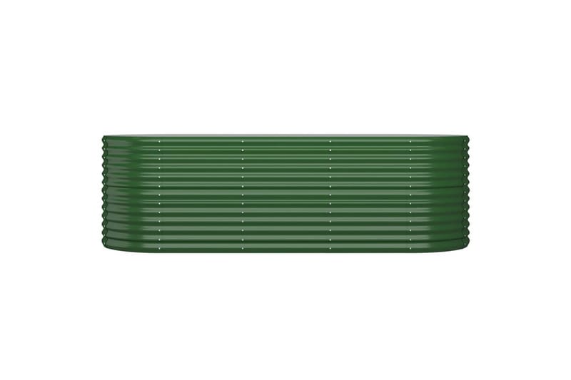 Puutarhakukkalaatikko jauhemaalattu teräs 224x80x68 cm vihre - Vihreä - Piha & ulkoaltaat - Viljely & puutarhanhoito - Kasvatus - Kukkaruukku & Istutusastia - Kukkalaatikko