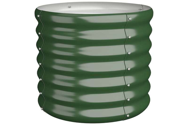 Puutarhakukkalaatikko jauhemaalattu teräs 40x40x36 cm vihreä - Vihreä - Piha & ulkoaltaat - Viljely & puutarhanhoito - Kasvatus - Kukkaruukku & Istutusastia - Kukkalaatikko