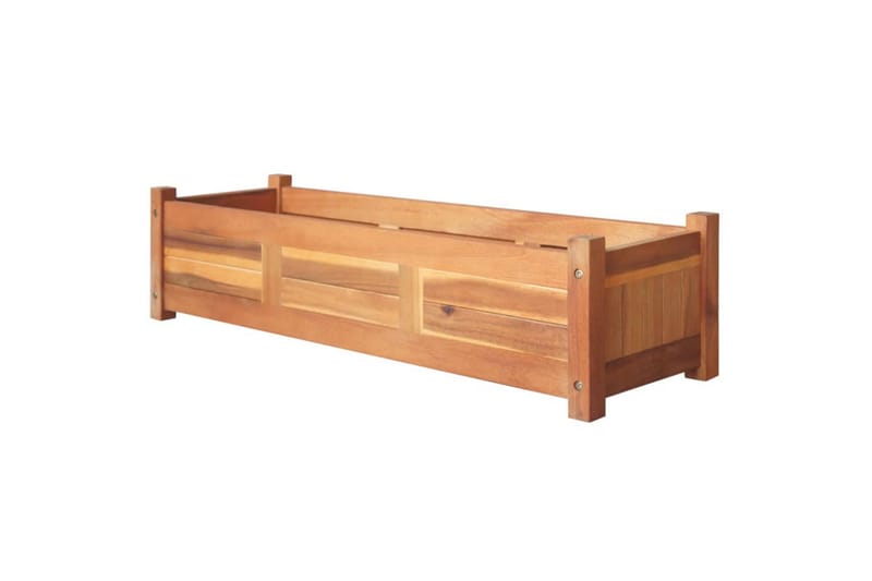 Puutarhan korotetut kukkalaatikot 2 kpl 100x30x25 cm - Ruskea - Piha & ulkoaltaat - Viljely & puutarhanhoito - Kasvatus - Kukkaruukku & Istutusastia - Kukkalaatikko