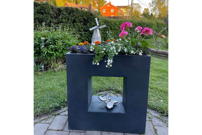 Kuituvahvistettu ruukku 69x28x70 cm - Harmaa - Piha & ulkoaltaat - Viljely & puutarhanhoito - Kasvatus - Kukkaruukku & Istutusastia - Suuret kukkaruukut