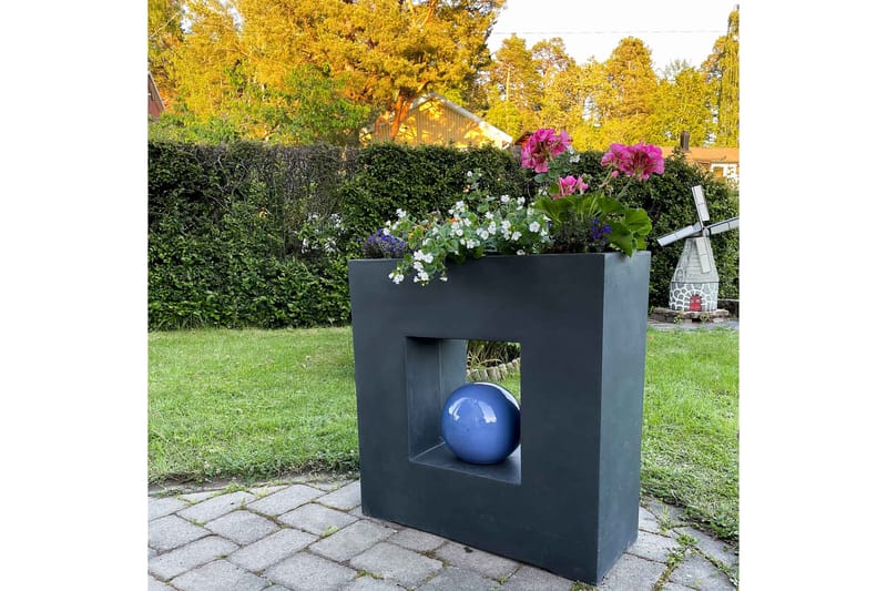 Kuituvahvistettu ruukku 69x28x70 cm - Harmaa - Piha & ulkoaltaat - Viljely & puutarhanhoito - Kasvatus - Kukkaruukku & Istutusastia - Suuret kukkaruukut