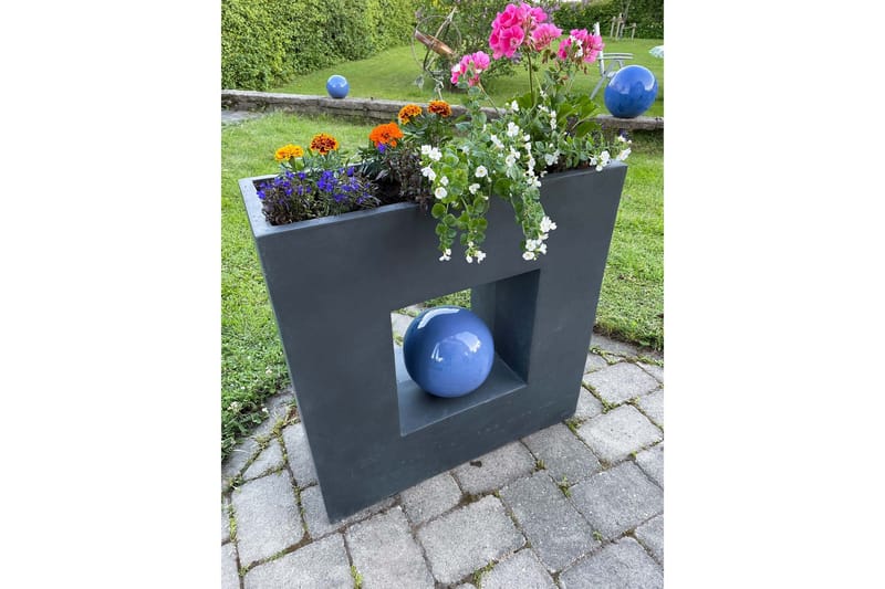 Kuituvahvistettu ruukku 69x28x70 cm - Harmaa - Piha & ulkoaltaat - Viljely & puutarhanhoito - Kasvatus - Kukkaruukku & Istutusastia - Suuret kukkaruukut