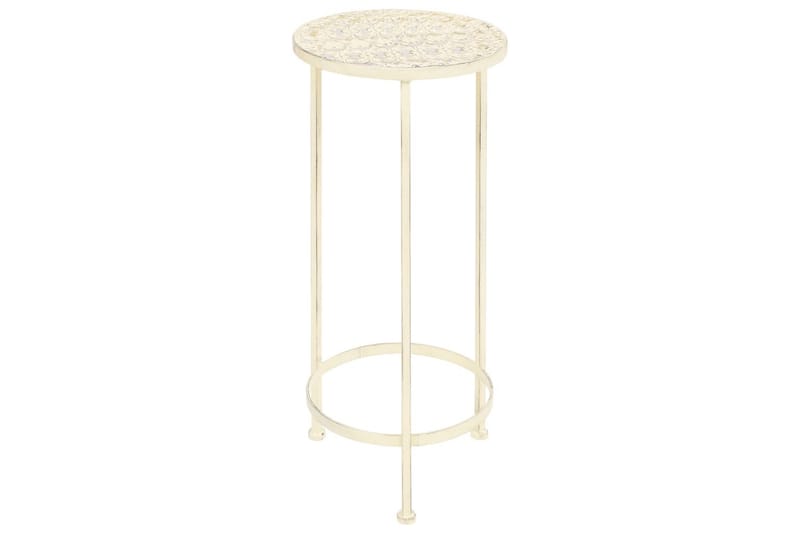 Kukkateline 3 osaa vintagetyylinen metalli antiikinvalkoinen - Valkoinen - Piha & ulkoaltaat - Viljely & puutarhanhoito - Kasvatus - Kukkaruukku & Istutusastia - Suuret kukkaruukut