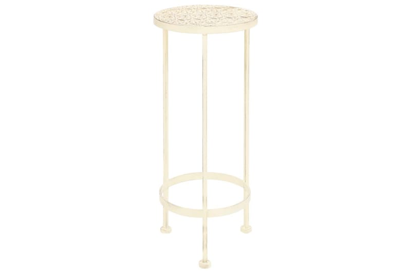 Kukkateline 3 osaa vintagetyylinen metalli antiikinvalkoinen - Valkoinen - Piha & ulkoaltaat - Viljely & puutarhanhoito - Kasvatus - Kukkaruukku & Istutusastia - Suuret kukkaruukut