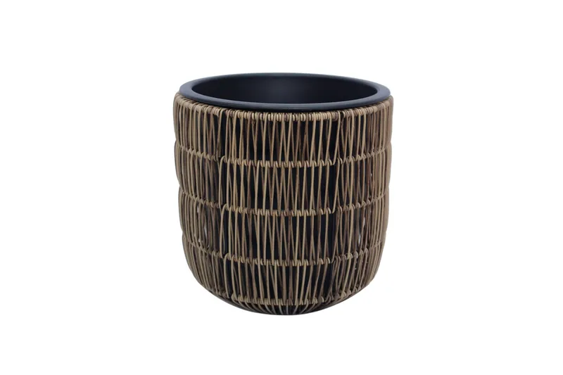 Wicker Kukkaruukku D27xH28 cm Vaaleanruskea, undefined