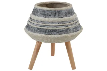Trädgårdskruka Beliani Athaea Beige||Grey||Light colored wood - Piha & ulkoaltaat - Viljely & puutarhanhoito - Kasvatus - Kukkaruukku & Istutusastia - Suuret kukkaruukut