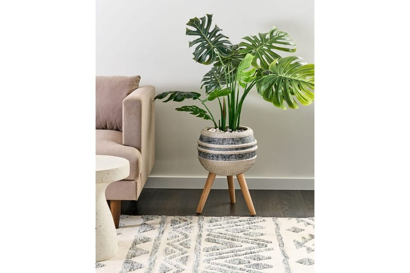 Trädgårdskruka Beliani Athyrium Beige||Light grey||Light colored wood - Piha & ulkoaltaat - Viljely & puutarhanhoito - Kasvatus - Kukkaruukku & Istutusastia - Suuret kukkaruukut