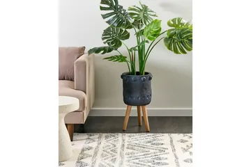 Trädgårdskruka Beliani Brunnera Light grey||blue||Light colored wood - Piha & ulkoaltaat - Viljely & puutarhanhoito - Kasvatus - Kukkaruukku & Istutusastia - Suuret kukkaruukut