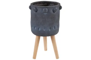 Trädgårdskruka Beliani Brunnera Light grey||blue||Light colored wood - Piha & ulkoaltaat - Viljely & puutarhanhoito - Kasvatus - Kukkaruukku & Istutusastia - Suuret kukkaruukut
