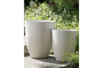 Trädgårdskruka Beliani Croton 43x43x52 cm Offwhite - Piha & ulkoaltaat - Viljely & puutarhanhoito - Kasvatus - Kukkaruukku & Istutusastia - Suuret kukkaruukut