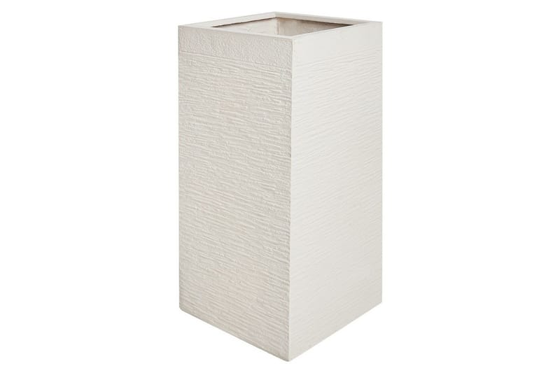 Trädgårdskruka Beliani Dion Beige, 33x33x70 cm Beige - Piha & ulkoaltaat - Viljely & puutarhanhoito - Kasvatus - Kukkaruukku & Istutusastia - Suuret kukkaruukut