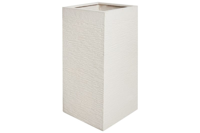 Trädgårdskruka Beliani Dion Beige, 40x40x77 cm Beige - Piha & ulkoaltaat - Viljely & puutarhanhoito - Kasvatus - Kukkaruukku & Istutusastia - Suuret kukkaruukut