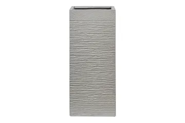 Trädgårdskruka Beliani Dion Grå, 26x26x60 cm Grey - Piha & ulkoaltaat - Viljely & puutarhanhoito - Kasvatus - Kukkaruukku & Istutusastia - Suuret kukkaruukut