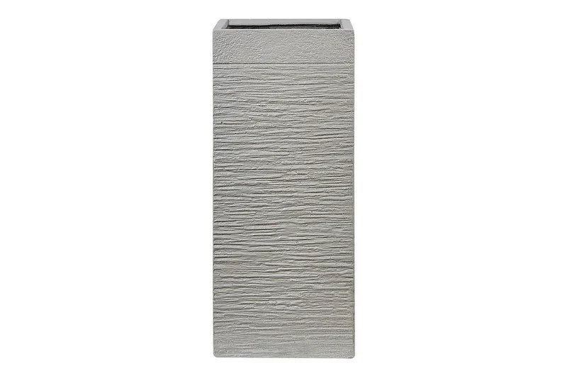 Trädgårdskruka Beliani Dion Grå, 26x26x60 cm Grey