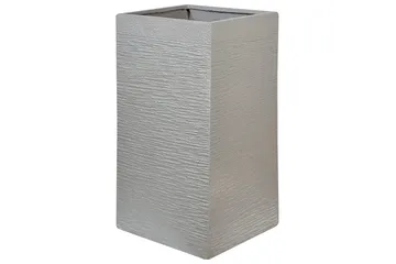 Trädgårdskruka Beliani Dion Grå, 40x40x77 cm Grey - Piha & ulkoaltaat - Viljely & puutarhanhoito - Kasvatus - Kukkaruukku & Istutusastia - Suuret kukkaruukut