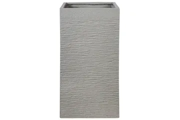 Trädgårdskruka Beliani Dion Grå, 40x40x77 cm Grey - Piha & ulkoaltaat - Viljely & puutarhanhoito - Kasvatus - Kukkaruukku & Istutusastia - Suuret kukkaruukut