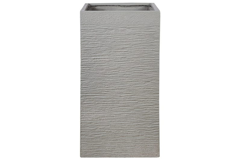 Trädgårdskruka Beliani Dion Grå, 40x40x77 cm Grey