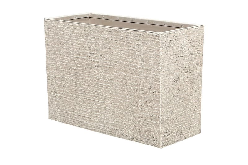 Trädgårdskruka Beliani Edessa Beige, 80x34x56 cm Beige 80x34x56 cm - Piha & ulkoaltaat - Viljely & puutarhanhoito - Kasvatus - Kukkaruukku & Istutusastia - Suuret kukkaruukut