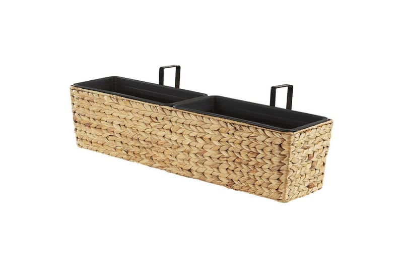 Trädgårdskruka Beliani Kawala Beige, 80x18x20 cm Beige - Piha & ulkoaltaat - Viljely & puutarhanhoito - Kasvatus - Kukkaruukku & Istutusastia - Suuret kukkaruukut