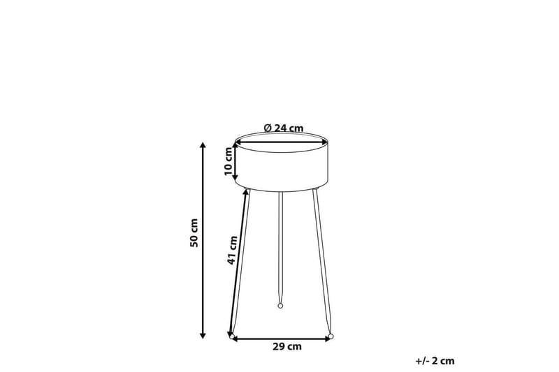 Trädgårdskruka Beliani Leika 29x26x50 cm Black - Piha & ulkoaltaat - Viljely & puutarhanhoito - Kasvatus - Kukkaruukku & Istutusastia - Suuret kukkaruukut