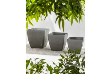 Trädgårdskruka Beliani Zeli set om 2 34x34x34 cm 34x34x34 cm - Piha & ulkoaltaat - Viljely & puutarhanhoito - Kasvatus - Kukkaruukku & Istutusastia - Suuret kukkaruukut