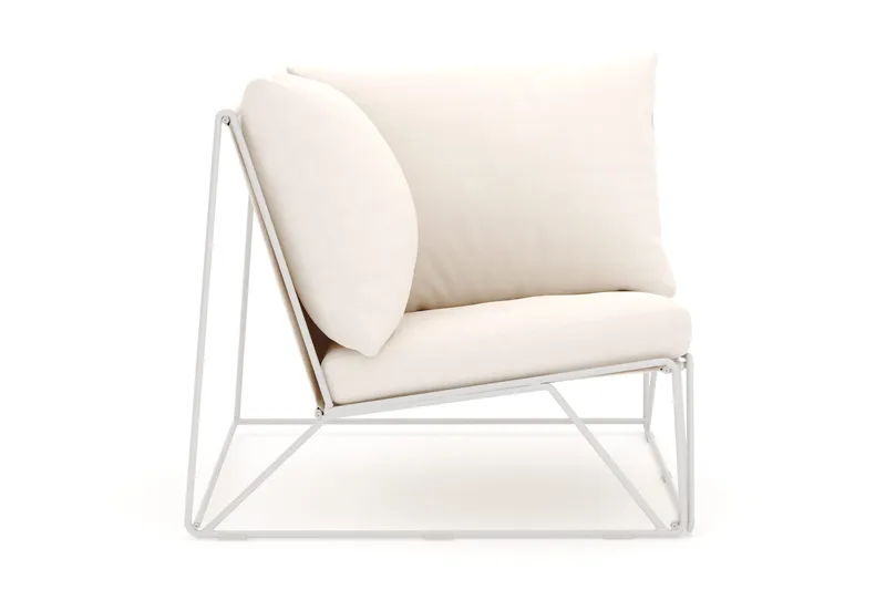 Usteryd Kulmamoduuli Ulkokäyttöön - Beige/Beige - Puutarhakalusteet - Tarvikkeet ulos - Tee se itse-moduulit - Kulmamoduuli ulkosohva