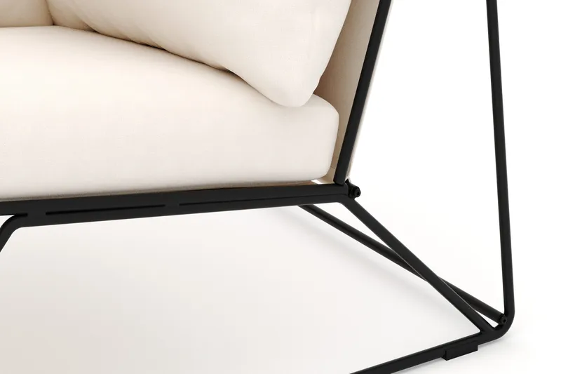 Usteryd Kulmamoduuli Ulkokäyttöön - Musta/Beige - Puutarhakalusteet - Tarvikkeet ulos - Tee se itse-moduulit - Kulmamoduuli ulkosohva