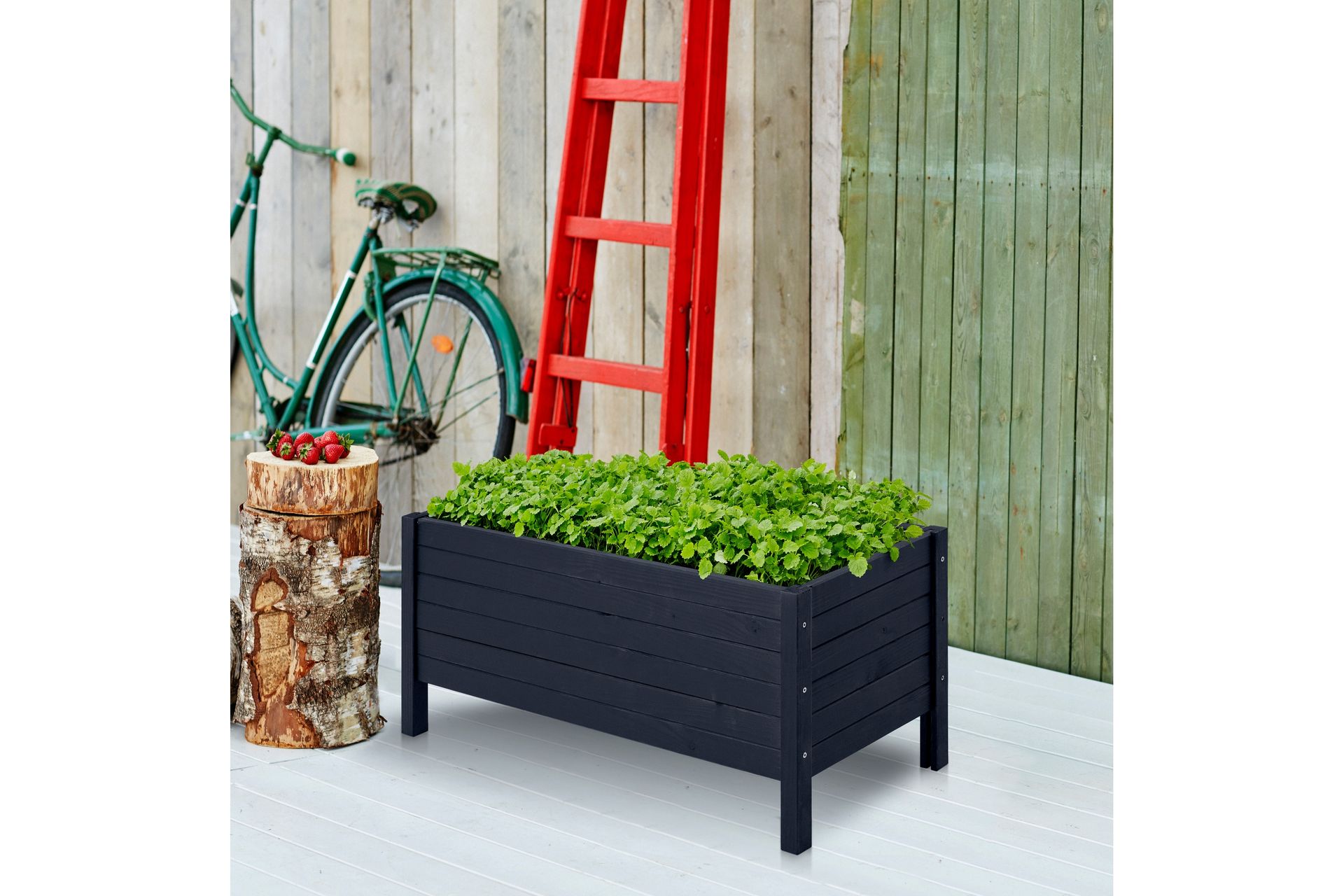 PLUS Istutuslaatikko jaloilla 88×39 cm - Piha & ulkoaltaat - Viljely & puutarhanhoito - Kasvatus - Kukkaruukku & Istutusastia - Viljelylaatikko