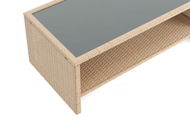 Wisconsin ulkopöytä - Beige - Puutarhakalusteet - Terassipöydät - Sohvapöytä ulos & loungepöytä