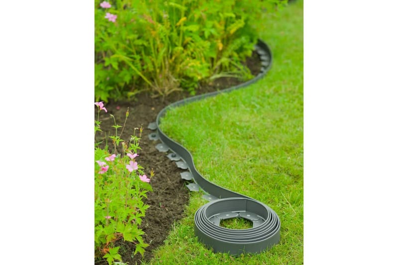 Nature Puutarhareunus 5 cm x 10 m harmaa - Harmaa - Piha & ulkoaltaat - Viljely & puutarhanhoito - Kasvatus - Kasvituet - Kukkapenkin reunanauha
