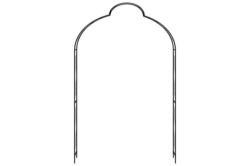 Puutarhakaari musta 150x34x240 cm rauta - Piha & ulkoaltaat - Viljely & puutarhanhoito - Kasvatus - Kasvituet - Ruusukaari