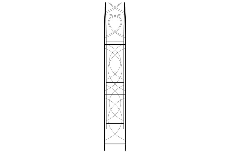 Puutarhakaari musta 150x34x240 cm rauta - Piha & ulkoaltaat - Viljely & puutarhanhoito - Kasvatus - Kasvituet - Ruusukaari
