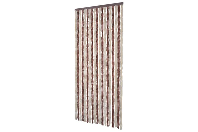 Hyönteisverho beige ja vaaleanruskea 120x220 cm Chenille - Ruskea - Piha & ulkoaltaat - Viljely & puutarhanhoito - Kasvatus - Tuholaisten torjunta - Hyttyssuoja