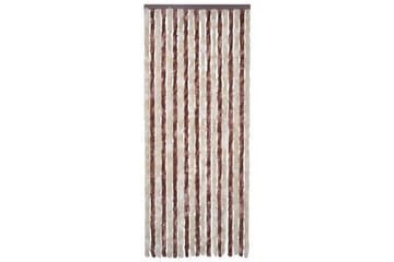 Hyönteisverho beige ja vaaleanruskea 120x220 cm Chenille - Ruskea - Piha & ulkoaltaat - Viljely & puutarhanhoito - Kasvatus - Tuholaisten torjunta - Hyttyssuoja